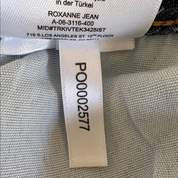 Anine Bing Distressed "Cigarette" Button Fly Blue Flare Jeans Size 27 - Picture 11 of 16